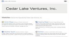 Desktop Screenshot of cedarlakeventures.com